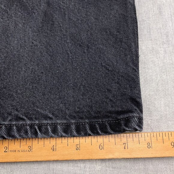 Levis 550 Jeans Men 38Wx32L ACT 36Wx31L Black Relaxed Straight Black Batwing VTG - Picture 10 of 13